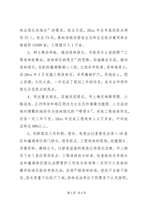 全国绿化模范单位申报材料.docx