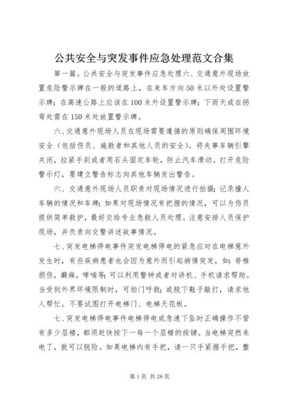 公共安全与突发事件应急处理范文合集.docx