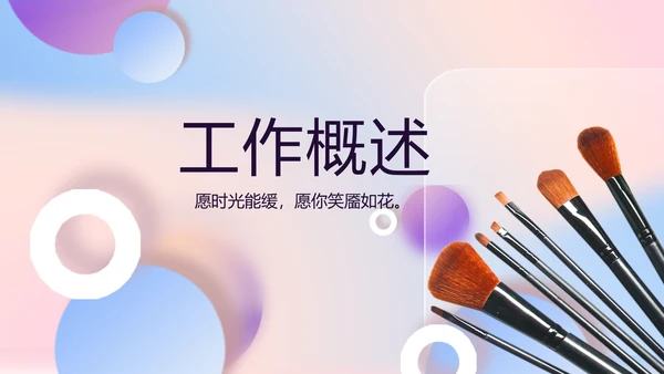 大气创意彩妆培训工作总结汇报动态PPT模板