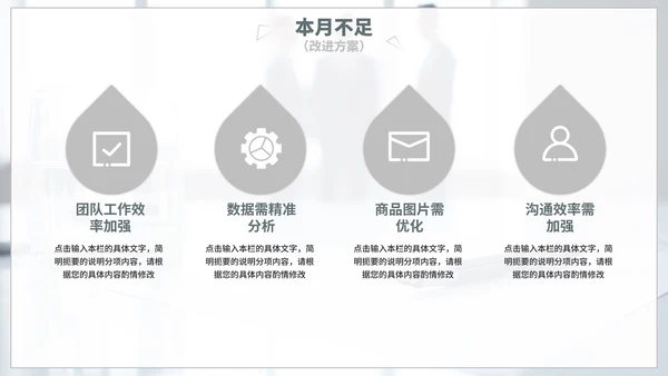 简约实景月度工作总结汇报PPT模板