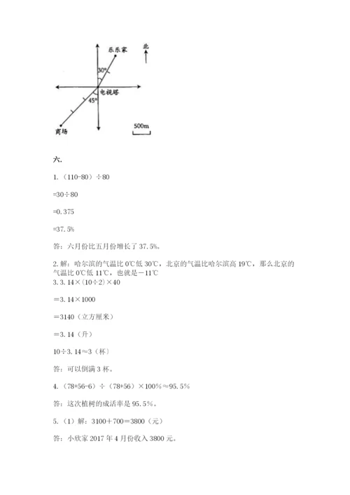 小学毕业班数学检测卷精品【夺冠】.docx