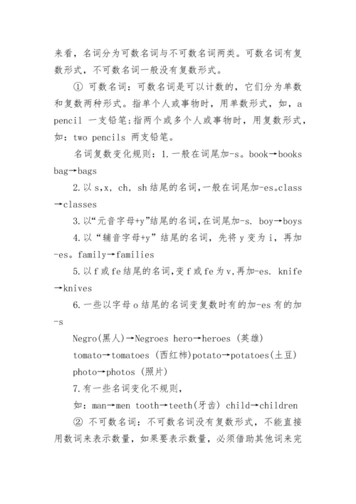 人教版七年级上册英语知识点总结.docx