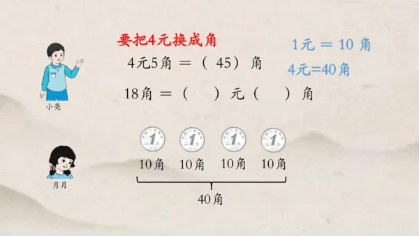 人教版一年级下册数学人民币的简单计算 课件(共27张PPT)