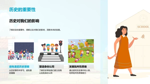 历史知识普及PPT模板