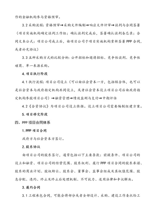 PPP项目管理知识要点整理.docx