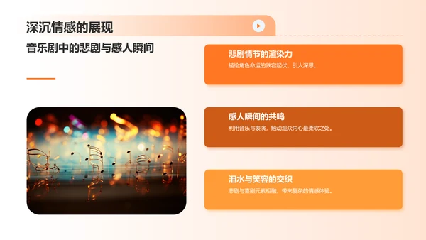 橙色音乐剧PPT模板