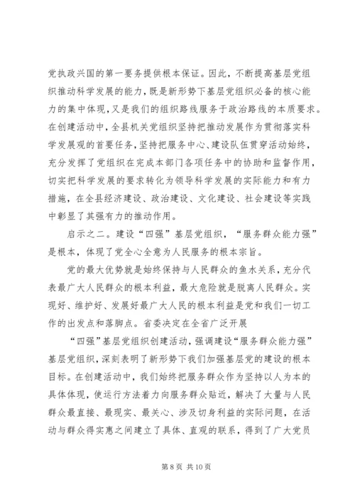 机关创建四强党组织的经验做法 (2).docx