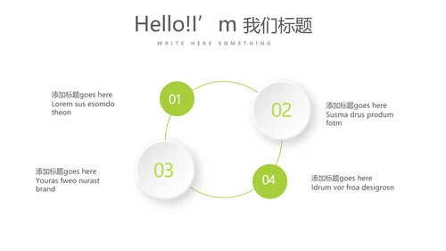 绿色时尚微立体述职总结汇报商务通用PPT动态模板