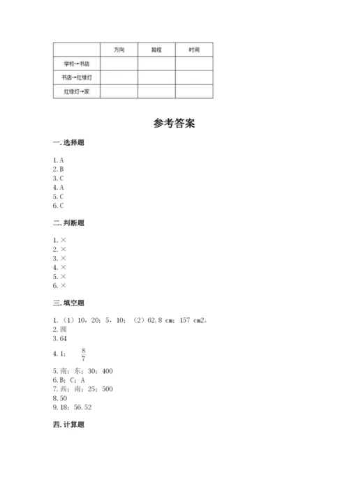 小学数学六年级上册期末考试试卷附答案（培优b卷）.docx