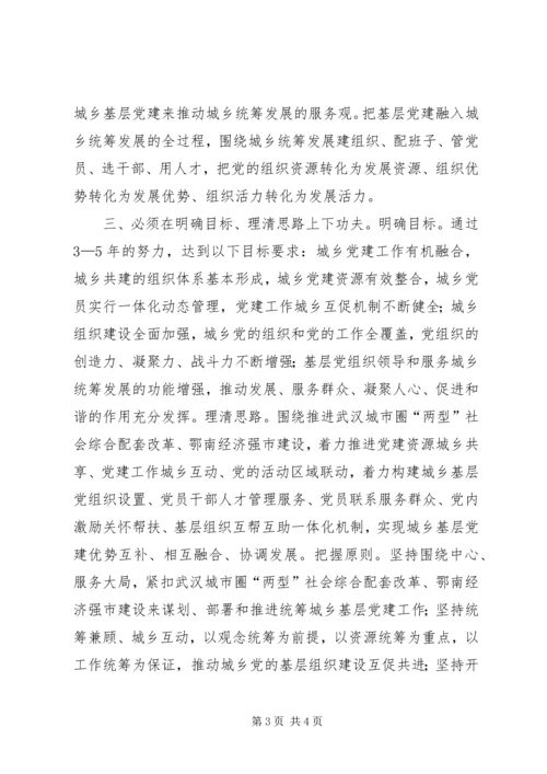 学习实践科学发展观心得体会：统筹城乡基层党.docx