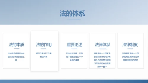 蓝色中国风法律讲座动态PPT模板
