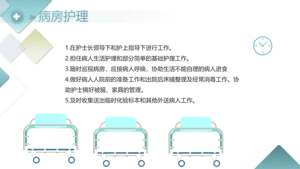 蓝色创意图形医疗医药述职报告动态PPT模板