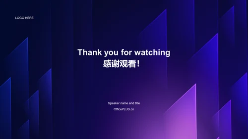 紫色科技渐变商业计划书通用PPT模板