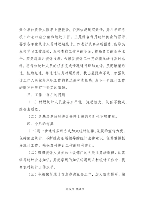 乡镇统计工作汇报材料.docx