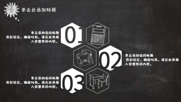 黑板风格创意教学课件通用PPT模板