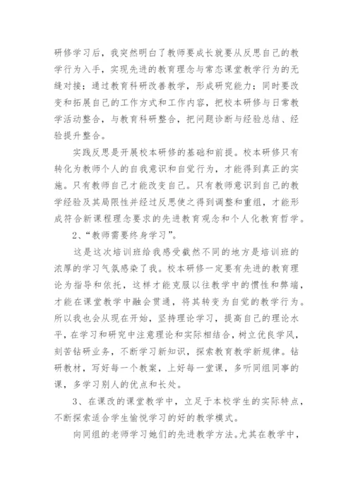 暑假教师研修专题心得体会及感悟.docx