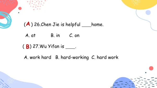 Unit 1  What's he like 单元复习(三)-语法+典型例题（共79张PPT）