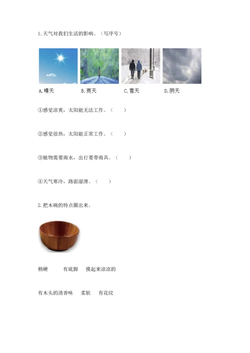 教科版二年级上册科学期末测试卷加答案下载.docx