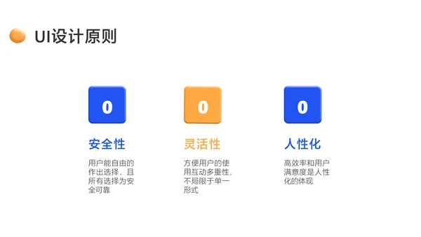 蓝色3D风UI设计培训课程教学