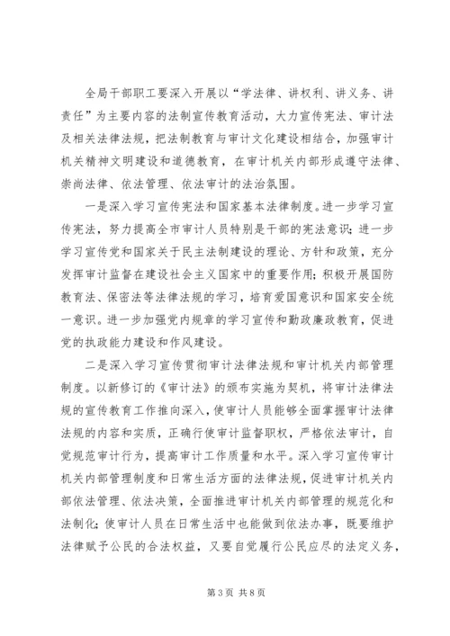 市审计局普法依法治理工作五年规划.docx