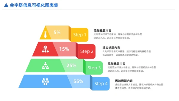 商务金字塔信息可视化PPT图表集
