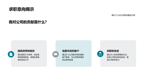 求职者面试自我介绍PPT模板