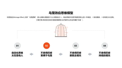 鸟笼效应思维模型PPT图示