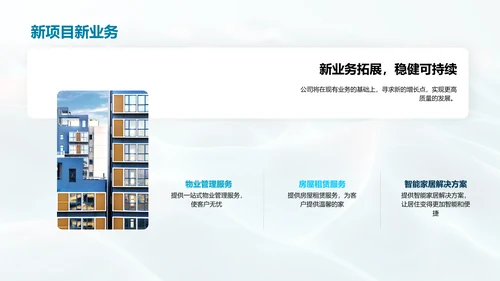 房产业绩与发展策略PPT模板