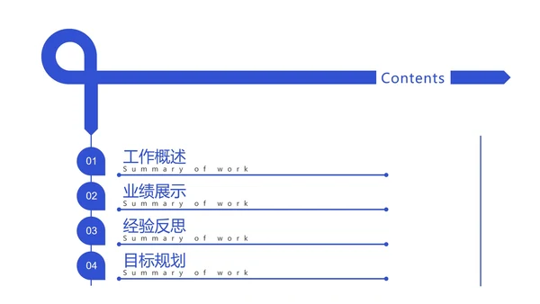 总结目录25页合集PPT模板