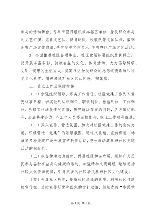 社区年度基层党组织党建工作计划.docx
