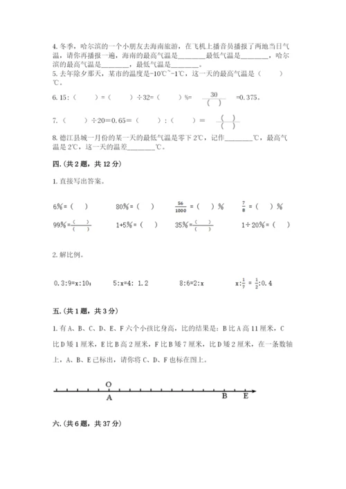 苏教版数学六年级下册试题期末模拟检测卷附参考答案（满分必刷）.docx