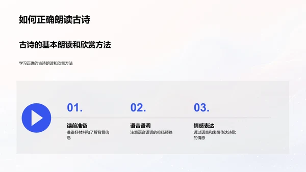 李白诗歌教学课PPT模板