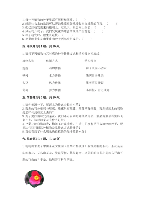 教科版四年级下册科学第一单元《植物的生长变化》测试卷精品【完整版】.docx