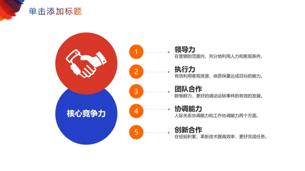 个性彩色岗位竞聘通用PPT模板