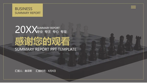 黑色画册风职场总结汇报PPT模板