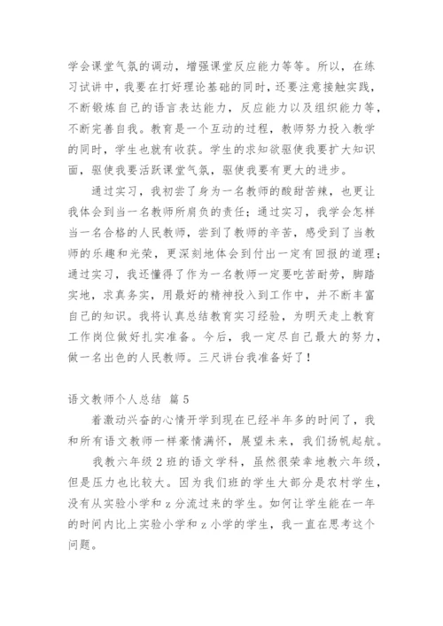 语文教师个人总结.docx