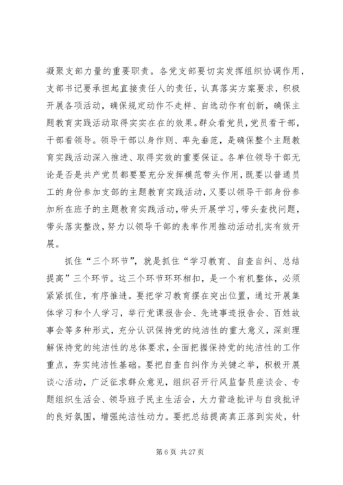 某某镇保持党的纯洁性学习教育活动.docx
