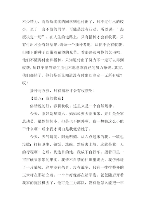 收获六年级作文.docx