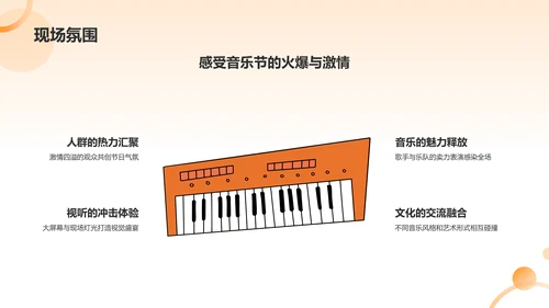 黄色插画音乐节PPT模板