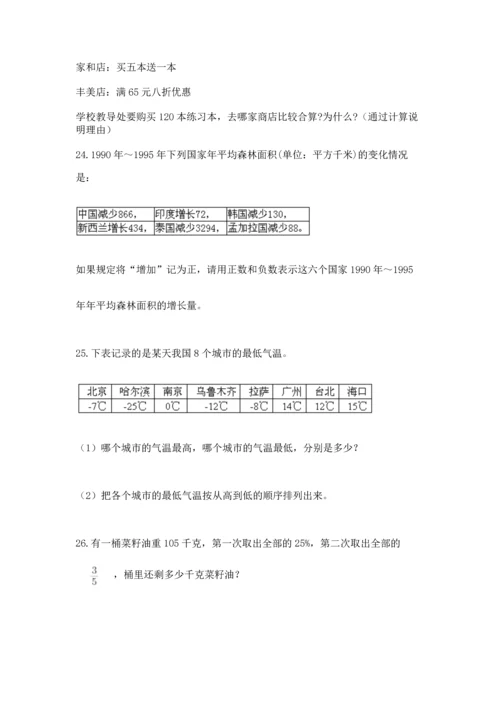 六年级小升初数学应用题50道（满分必刷）.docx