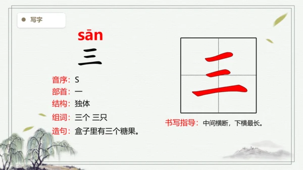 【2024新教材】语文一上1.天地人 2.金木水火土  生字识记课件
