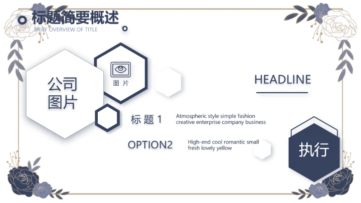 蓝色精美高端婚纱定制PPT动态模板