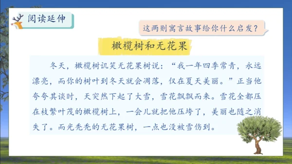 【核心素养】部编版语文三年级下册-7. 鹿角和鹿腿 第2课时（课件）