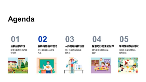 生物学科知识讲解PPT模板