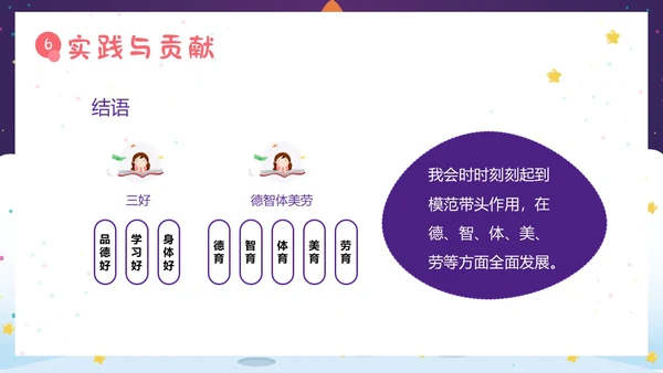 三好学生竞选中小学生三好学生竞选演讲PPT课件