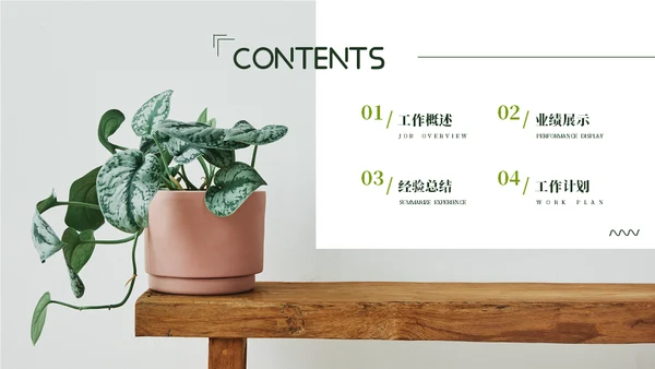 七月你好芭蕉叶背景通用PPT模板
