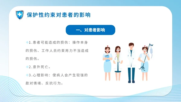简约科技医疗医院医生护士精神科保护性约束培训课件模板护理医疗