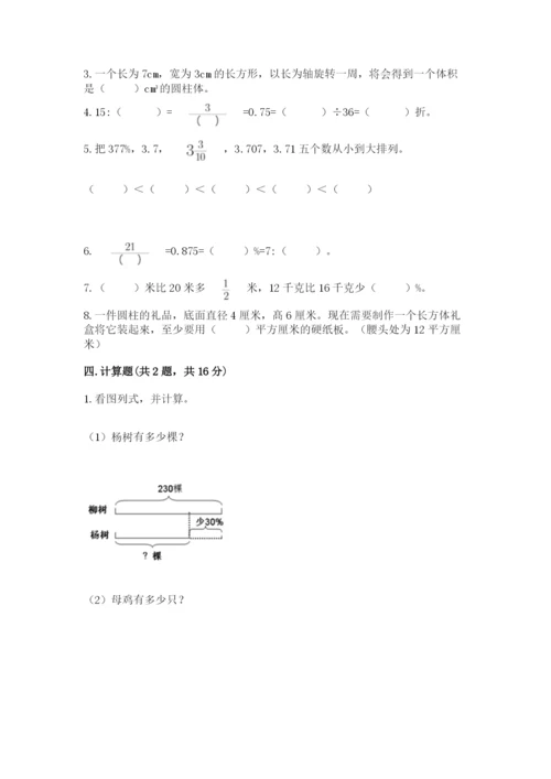 北京版六年级下册数学期中测试卷（真题汇编）.docx