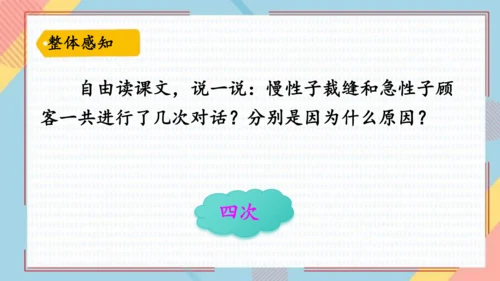 25慢性子裁缝和急性子顾客   课件