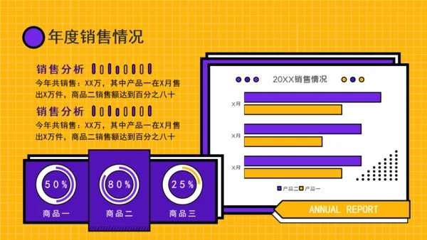 卡通风年终总结通用PPT模板